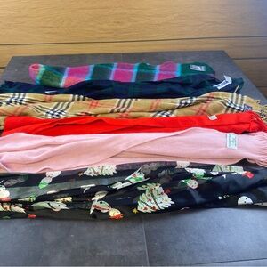 Scarves Lot of 6,Pendleton,Courtelle,Preston & York,Roundtree & Yorke